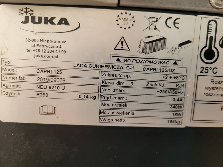 Witryna Juka Capri 125