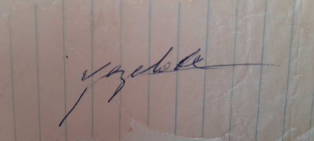 Autógrafo de YAZALDE