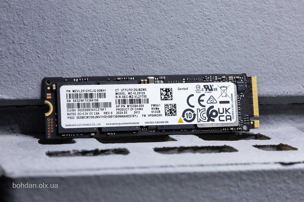 Samsung PM9A1 512GB NVMe SSD (MZ-VL25120) - OEM-версія 980 PRO