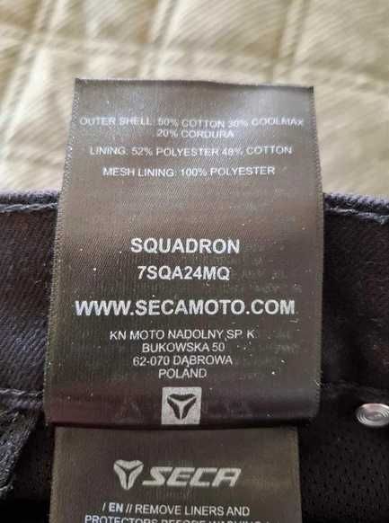Męski spodnie Motocyklowe 34/32 SECA SQUADRON