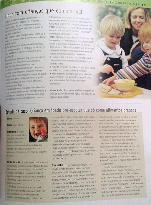 Saúde e Nutrição. Alimentação Saudável ao Longo da Vida. Inclui portes