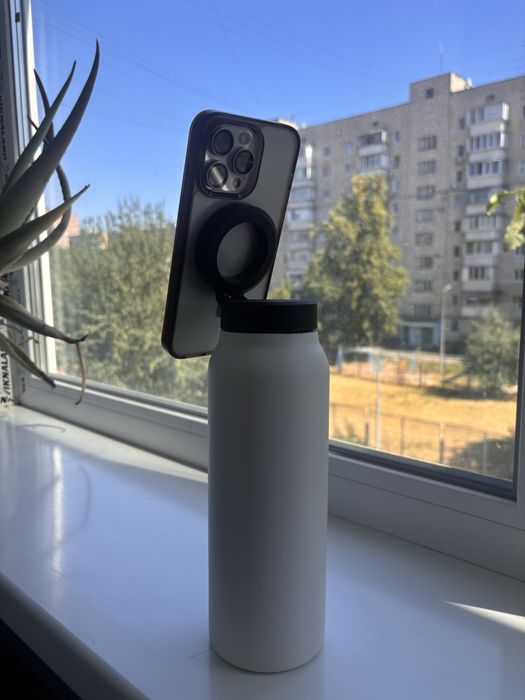 Термопляшка 700 мл з MagSafe + обертовий тримач для телефону