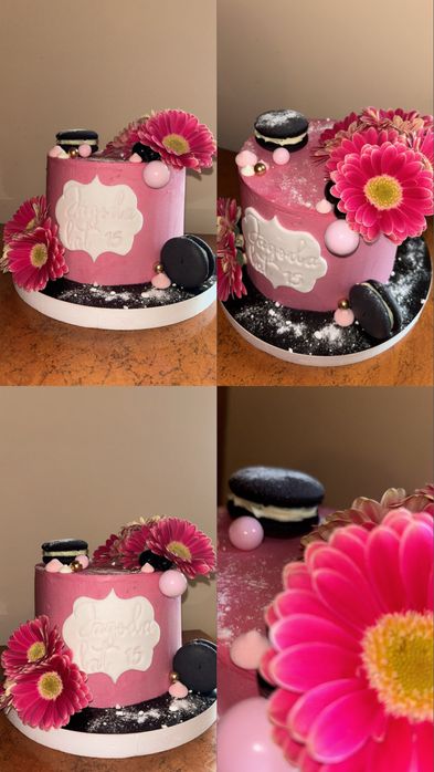 Torty artystyczne na zamówienie i deserki w kubeczkach.