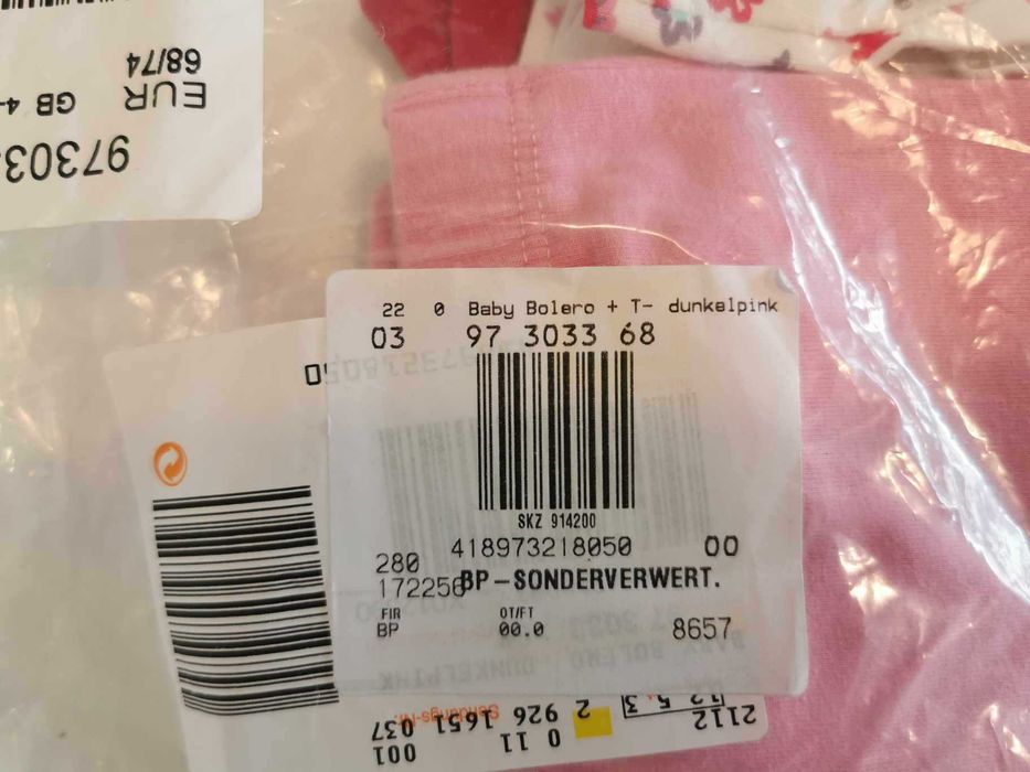 NOWY Zestaw Bon Prix 4-9 m dziewczynka