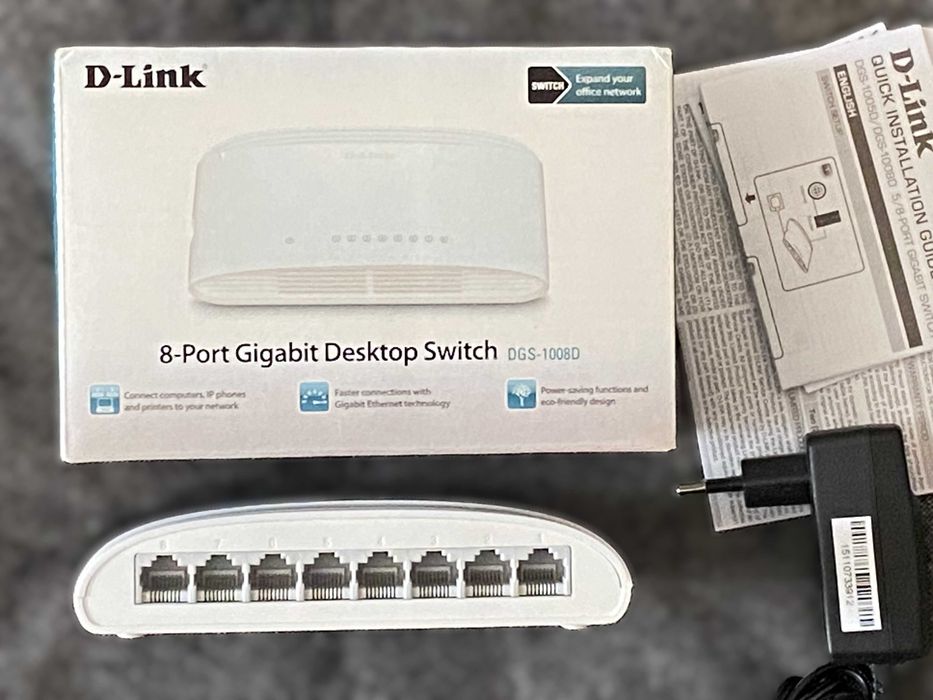 Мережевий комутатор D-Link DGS-1008D
