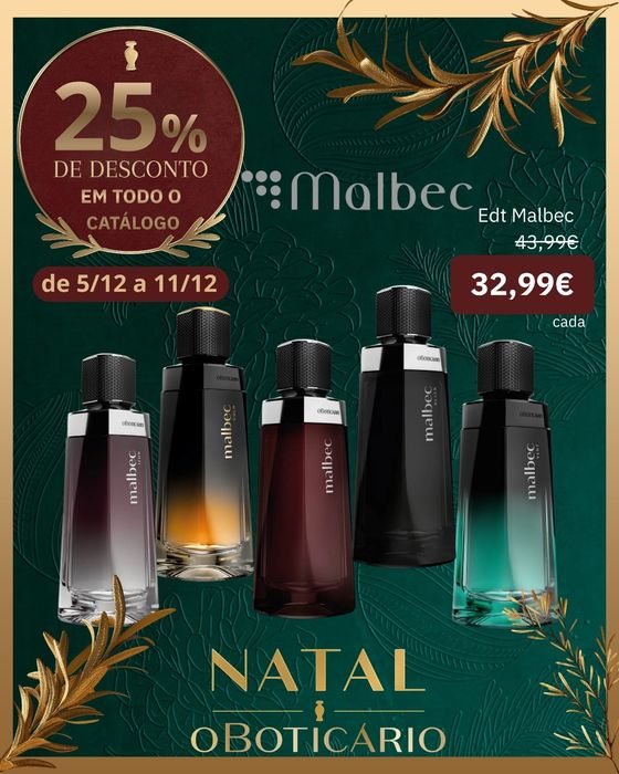 Linha de perfume Malbec