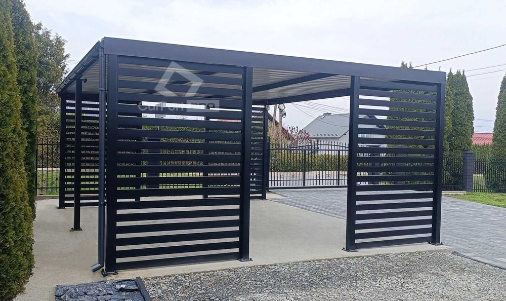 CarPort PREMIUM - wiata samochodowa 5x5 - antracyt   CP115