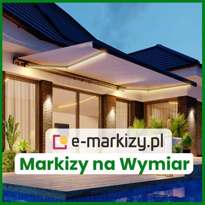 Markizy taras balkon sklep restauracja Palladio w kasecie