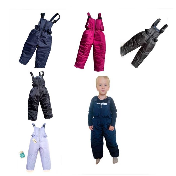 Зимові теплі штани Напівкомбінезон,86-98.полукомбинезон,теплые