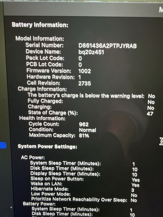 Macbook Air 13" M1 A2337 8GB/256GB