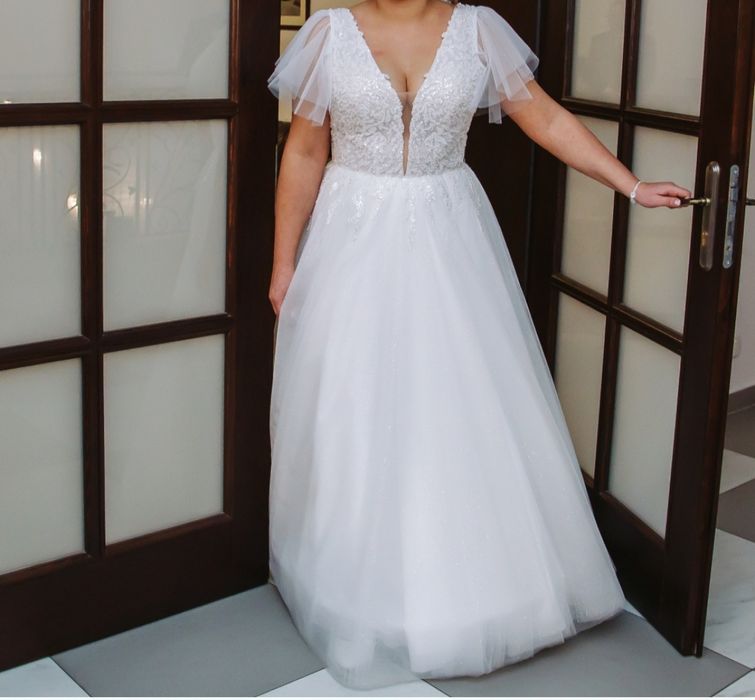 Suknia ślubna 42 błyszcząca adel