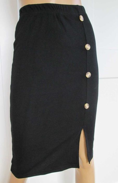 Shein dopasowana prążkowana spódniczka vintage XS S 34 36