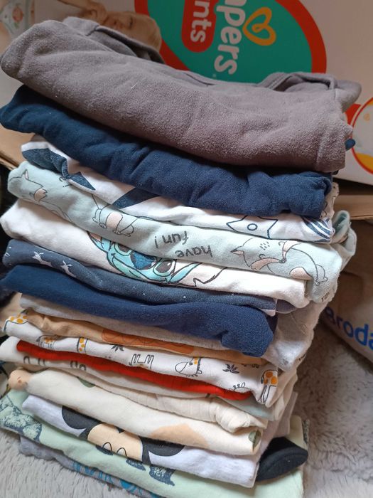 Paka ubranek 62-86 dla chlopca