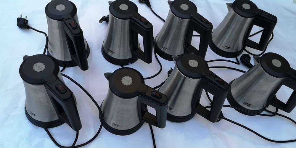 Czajniki hotelowe 8szt do hotelu apartamentow Bray star 0.5l