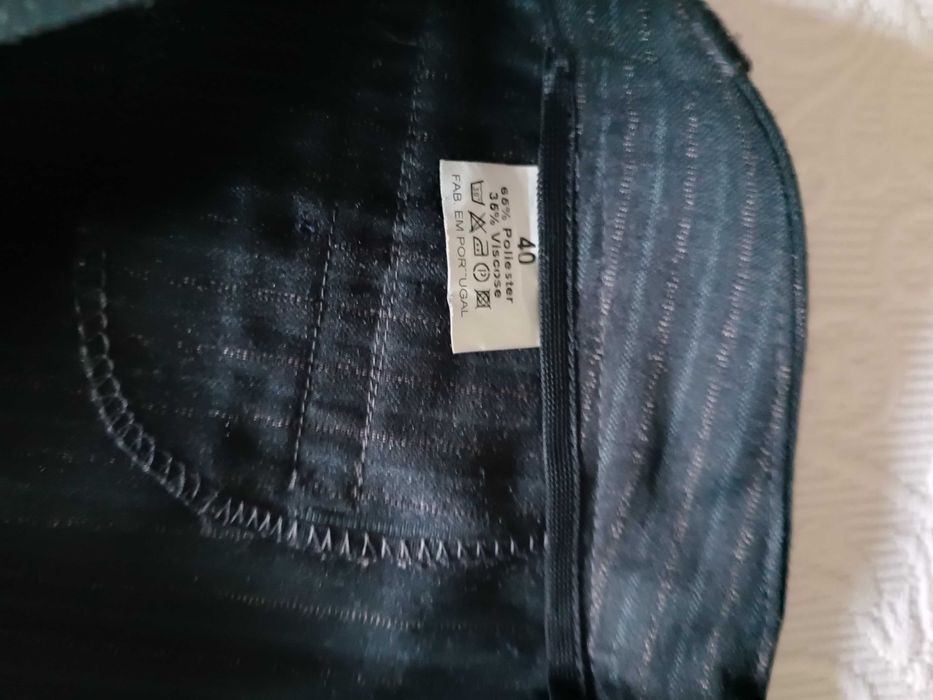 Calças senhora com riscas