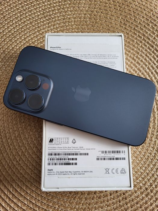 Telefon iPhone 15 Pro 128GB 88% stan idealny
