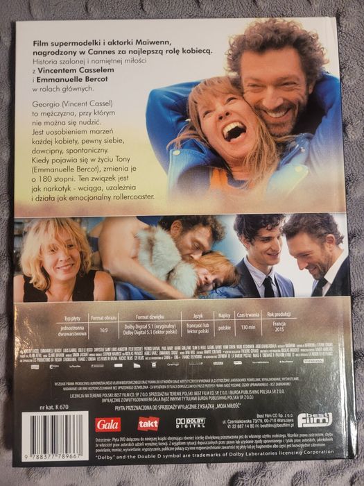 Płyta DVD Moja miłość  Vincent Cassel film