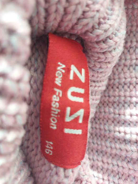 Sweter golf dziewczęcy