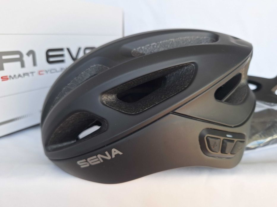 Kask rowerowy Sena Smart Cycling Helmet R1 Evo Black M 55-59 Interkom