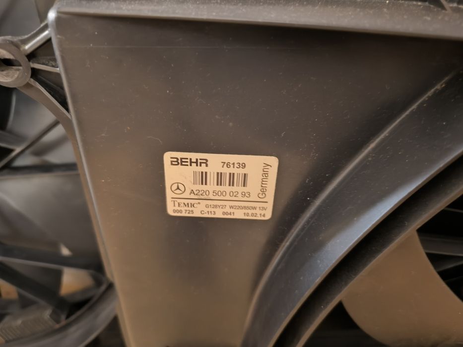 Ремонт, обмен,продажа вентилятора Mercedes W211W220W221W164W216W215