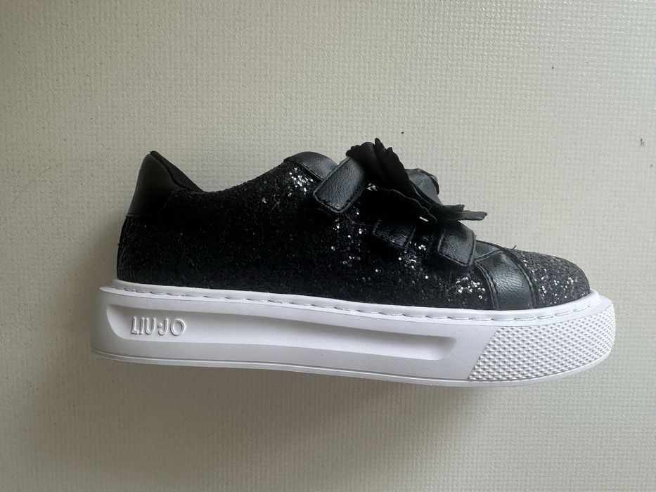 Sneakersy Liu Jo Kylie Chic 32 czarne brokatowe