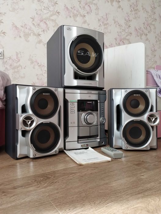 Потужний с сабом муз центр 800 Вт ( Блютуз - AUX ) Сони - Sony - Соні