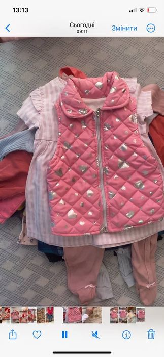 Великий лот одягу для дівчинки 9-12 , відео скину