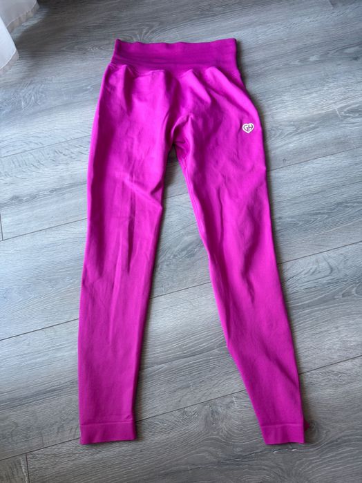 Różowe legginsy sportowe, Gym Hero, damskie, S