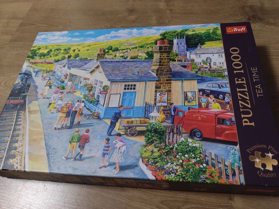 Puzzle Trefl Premium Plus  Tea Time Dworzec Kolejowy 1000 elementów