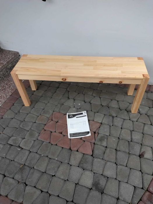 Nowa Ława Lite drewno 120x33x45 cm