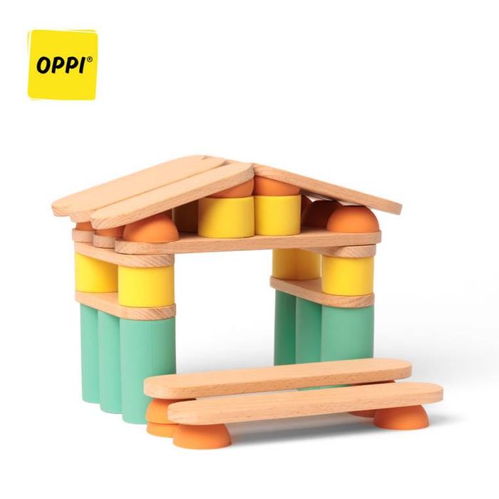 OPPI Kreatywny zestaw konstrukcyjny Stix 60 elementów 2+