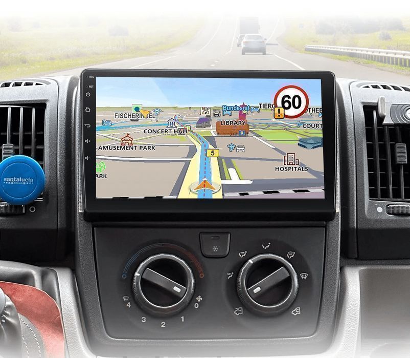 Fiat Ducato/Peugeot Boxer/Citroen Jumper – Radio Android 15 9" CarPlay Android Auto 2GB/32GB GPS Nawigacja Stacja Multimedialna WiFi Bluetooth DSP PL