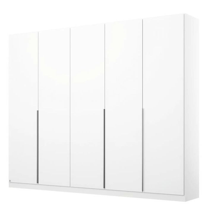 Duża biała szafa 5-drzwiowa – nowoczesna, pojemna