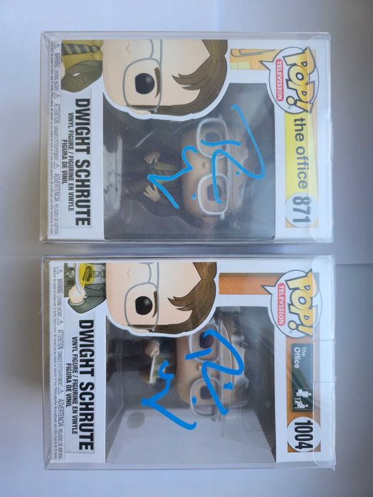 Фігурки Funko Pop Дуайт Шрут підписані Рейном Вілсоном [Beckett]