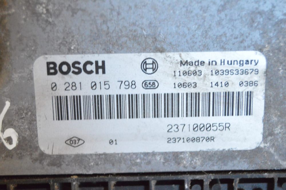 CENTRALINA ECU MOTOR BOSCH 237100055R 237100055 0281015798 RENAULT