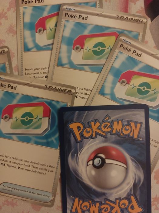 6szt kart item Poke Pad Pokemon tcg