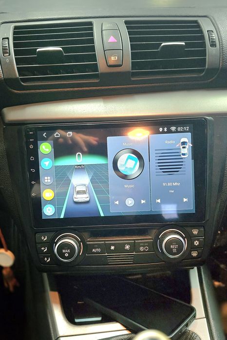 Rádio Android 14 com GPS BMW E81 E82 E87 E88 (Novo)