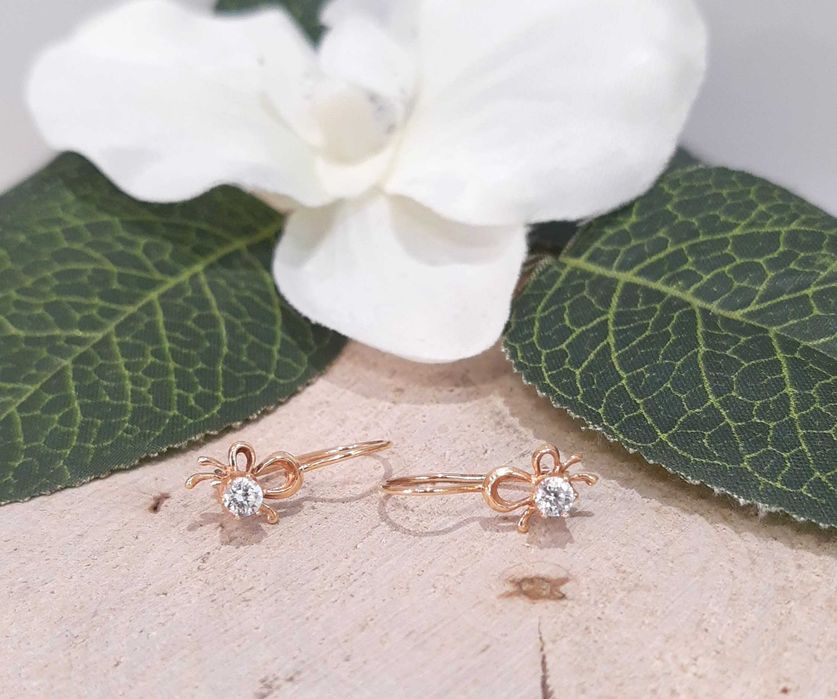 Złote kolczyki p.583/1,56g kokardki