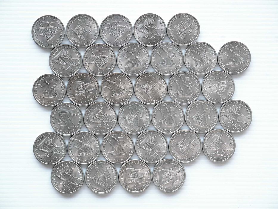 Lote de 33 Moedas 5 Escudos 1970