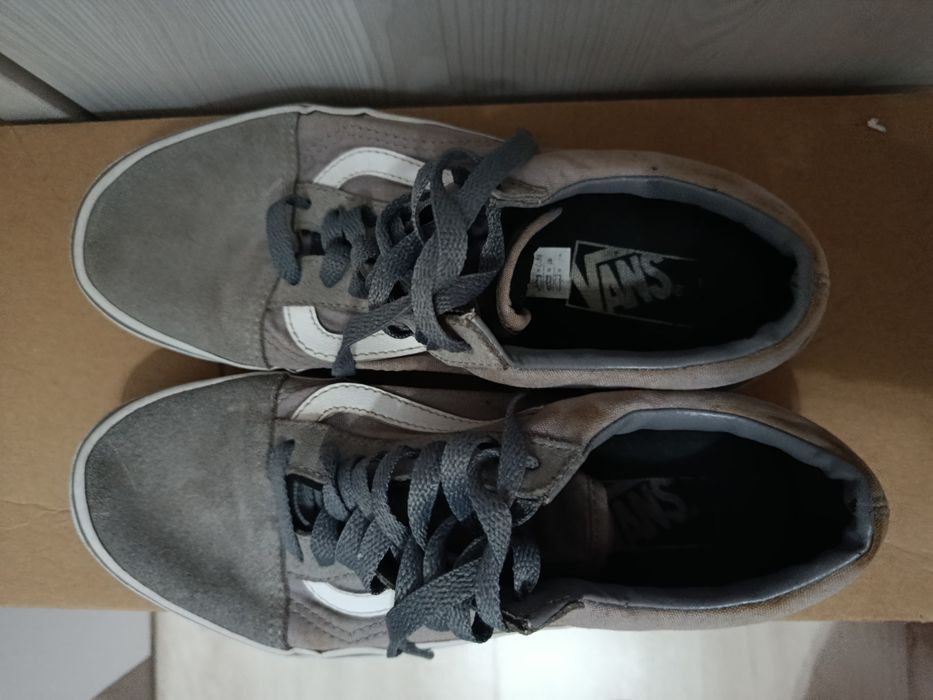 Buty męskie Vans szare stan dobry