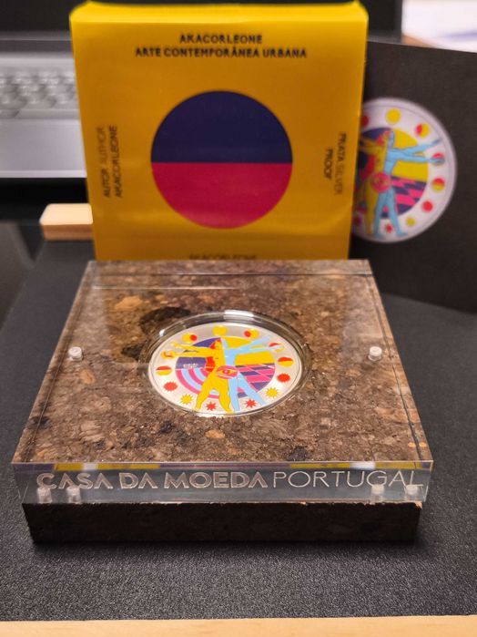 lote 5 moedas 10€ (prata proof]