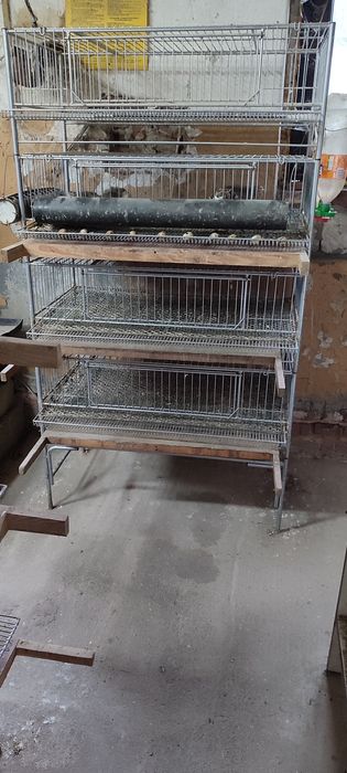 Klatki dla przepiórek,  poidełka, karmniki