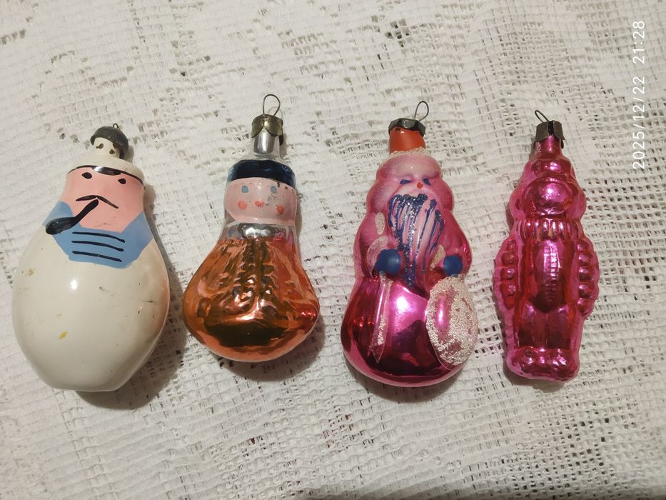 новогодние игрушки СССР на ёлочку