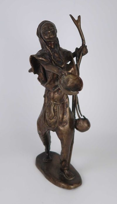 Escultura em bronze - Mendigo do Norte de África - 32 cm