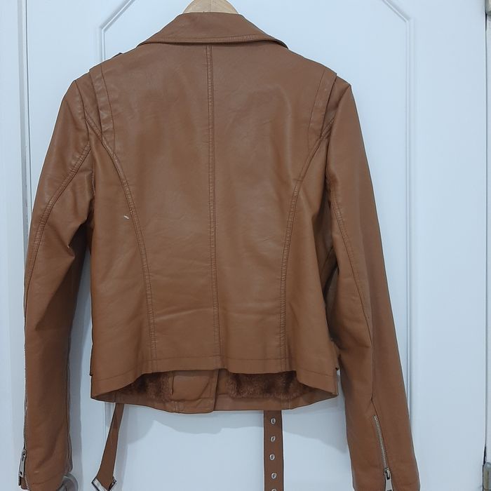 Casaco de napa camel