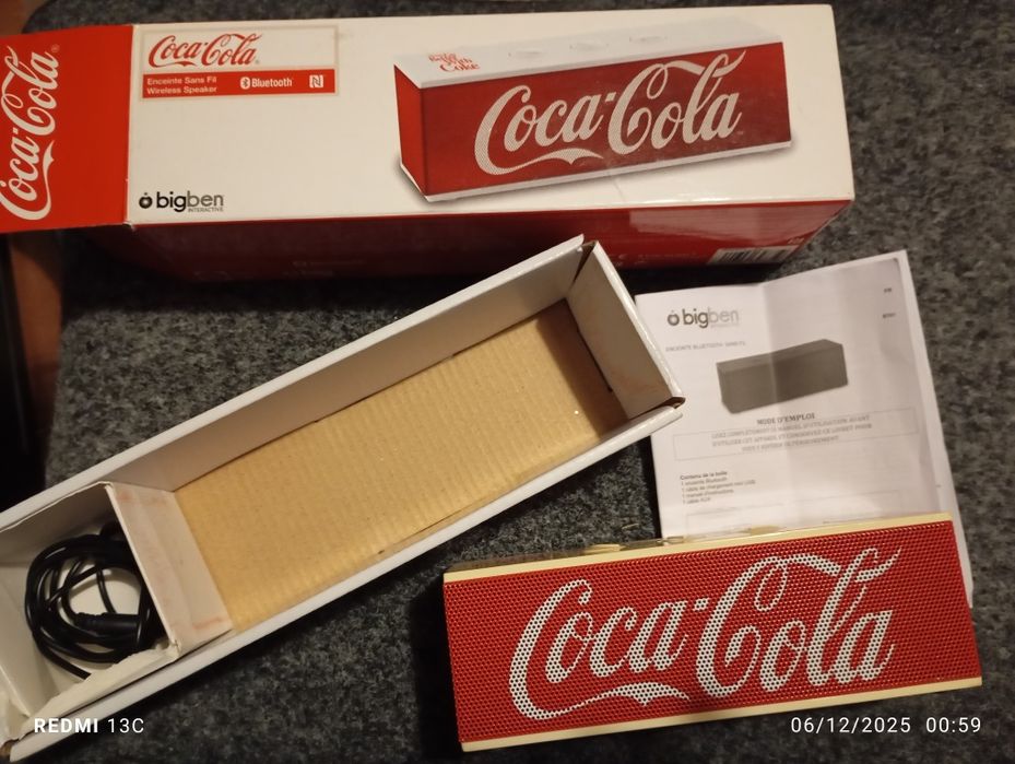 Coluna de som Coca-Cola Bluetooth Bigben