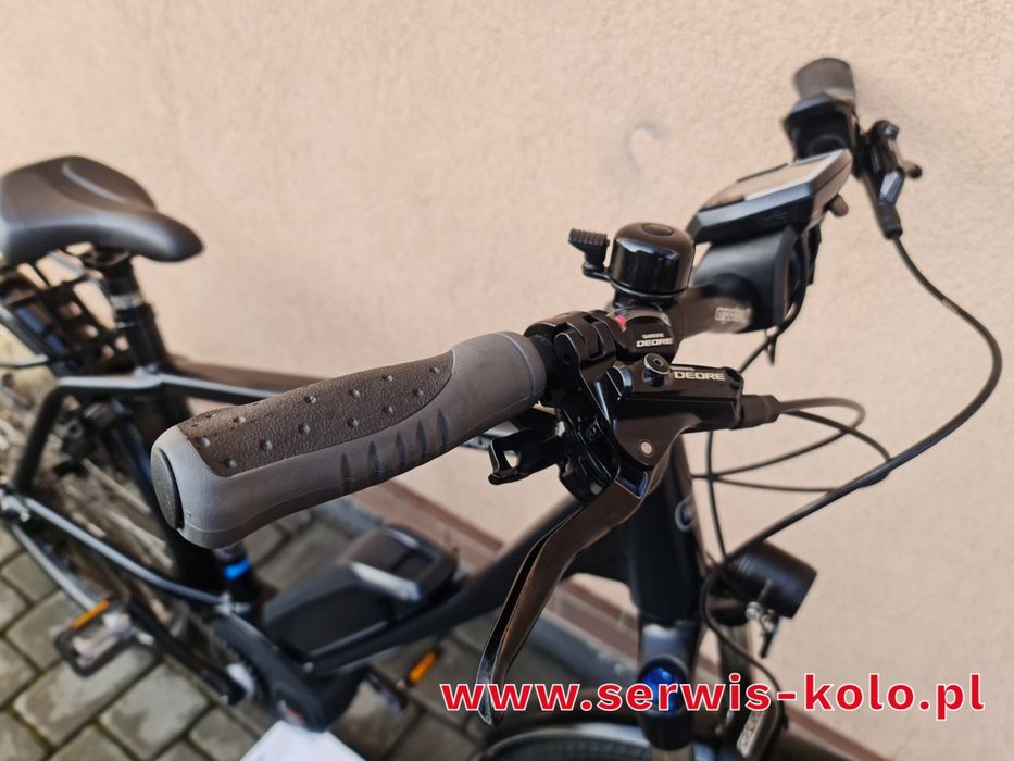 Rower elektryczny męski RIESE MULLER koła 28 SHIMANO DEORE XT alu