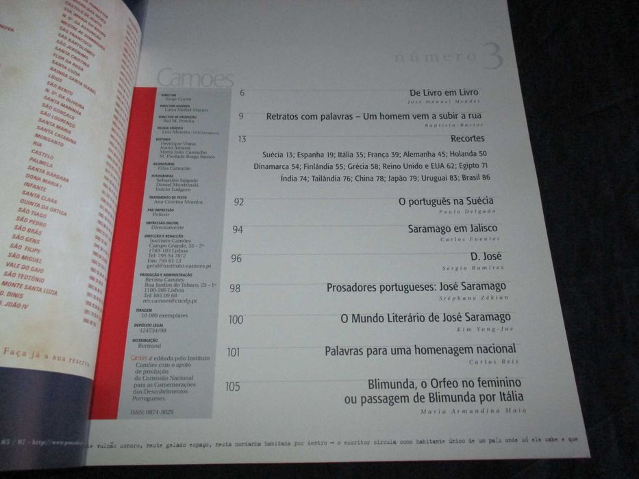 Revista Camões Nº 3 Saramago