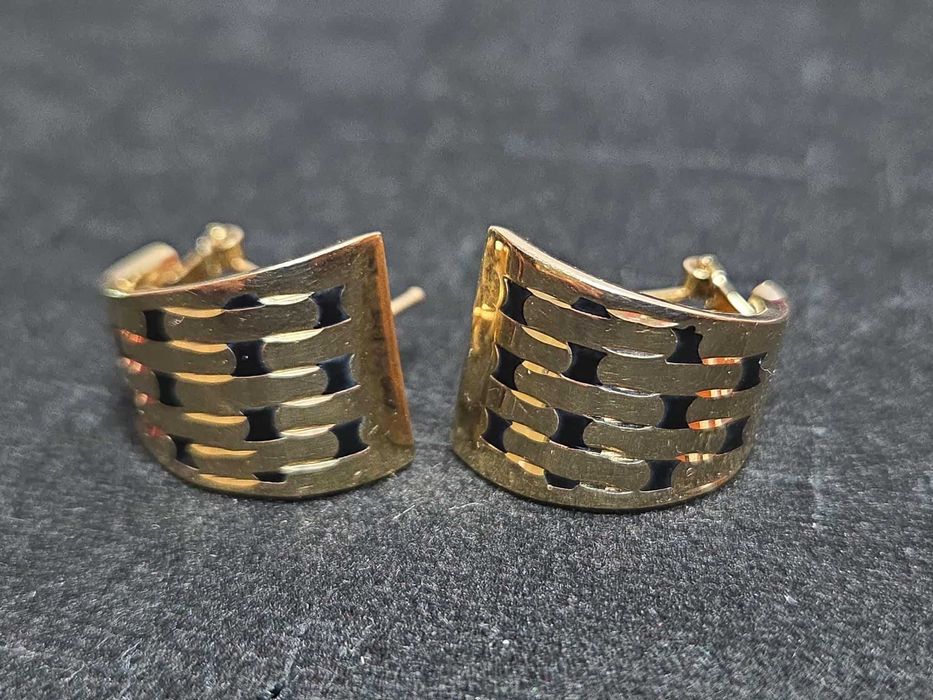 Złote kolczyki pr.585 14k waga 4,8g Kraków W