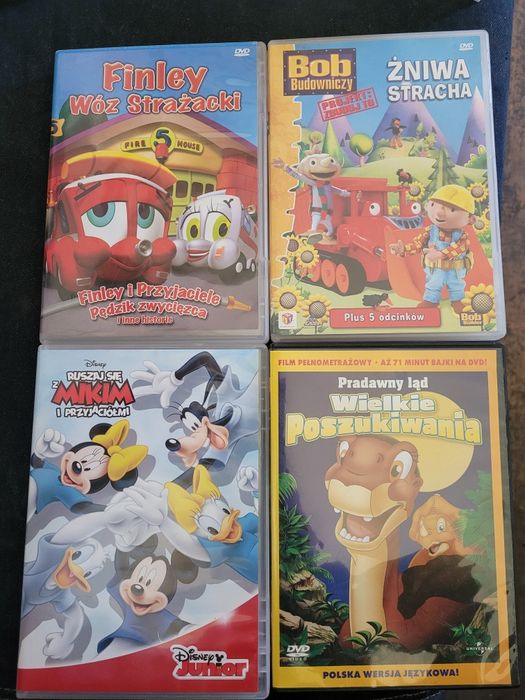 DVD x 4 Filmy dla dzieci Dubbing PL Warszawa Śródmieście